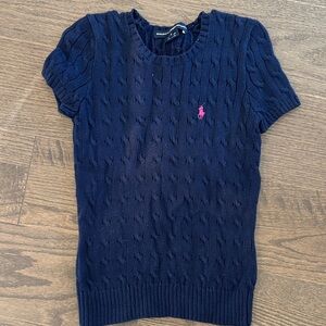 Polo Ralph Lauren Dark Blue Cable Knit Sweater